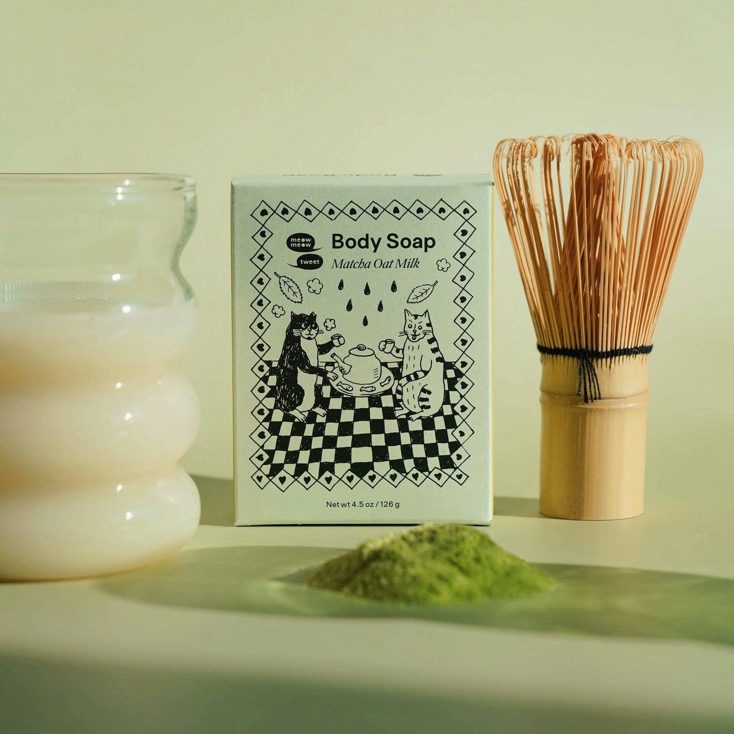 Meow Meow Tweet - Matcha Oat Milk Body Soap
