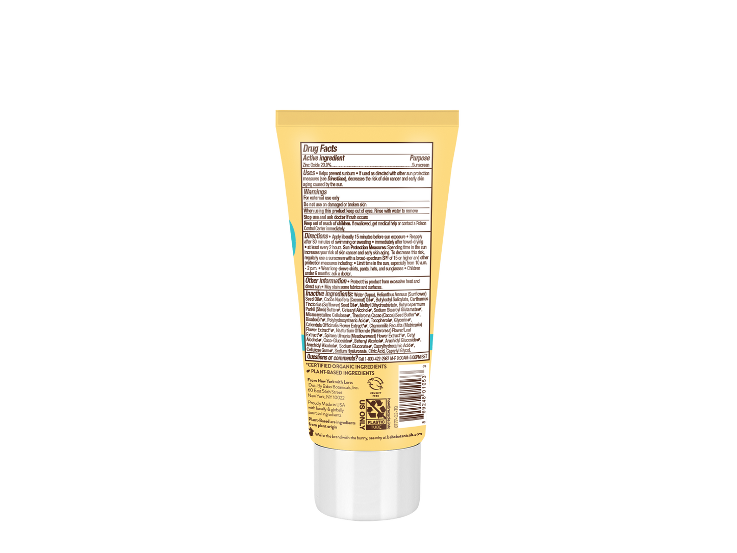 Babo Botanicals - Super Shield Sunscreen Lotion SPF50