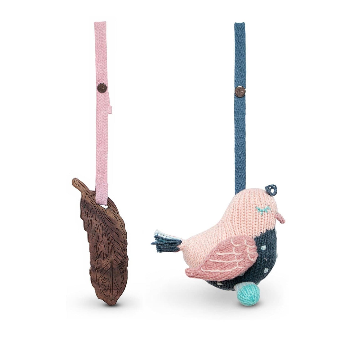 2 pc. stroller toys | stella & feather organic