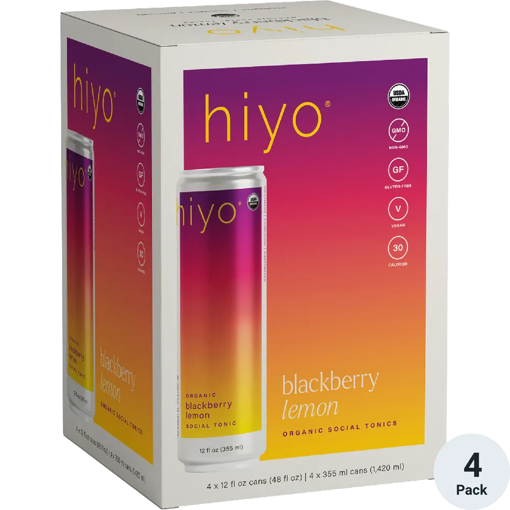 Hiyo Blackberry Lemon | Organic Social Tonic