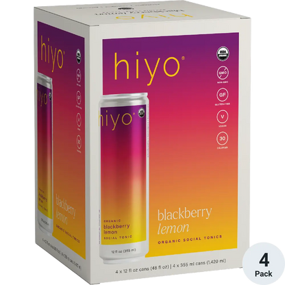 Hiyo Blackberry Lemon | Organic Social Tonic