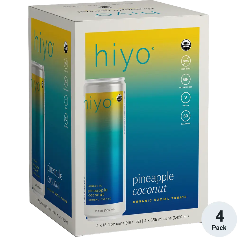 Hiyo Pineapple Coconut | Organic Social Tonic