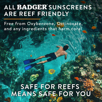 Badger - Badger Mineral Sunscreen Cream SPF 30, Zinc Oxide Sun Care
