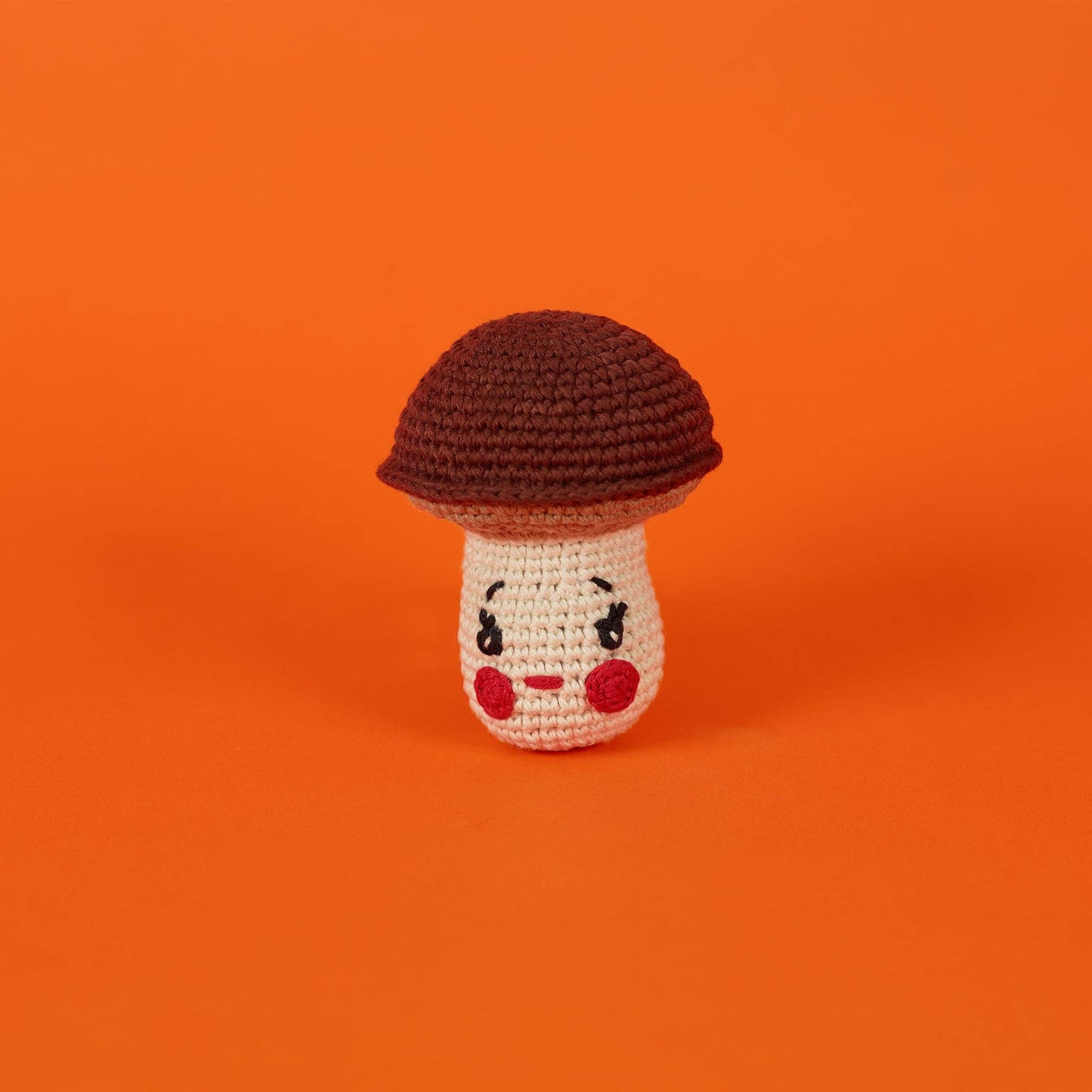 Cotton Crochet Mushroom Dog Toy