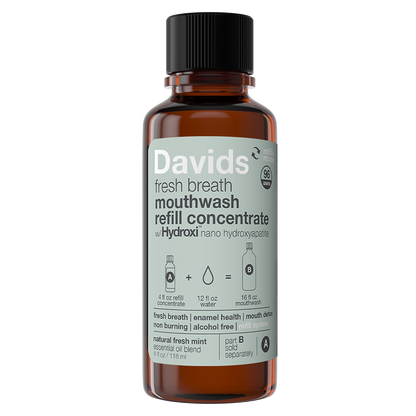 Davids Hydroxi™ fresh breath mouthwash - natural fresh mint