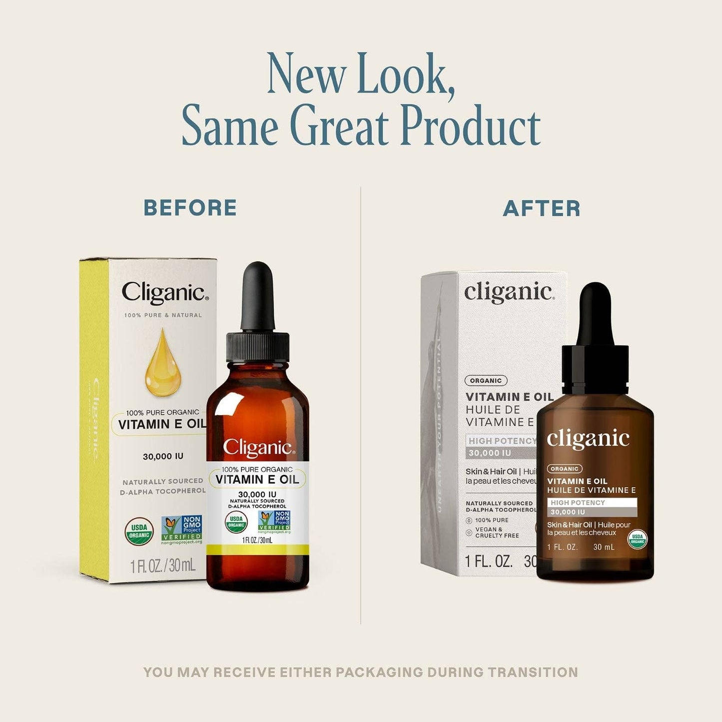 Cliganic - Organic Vitamin E Oil 1oz