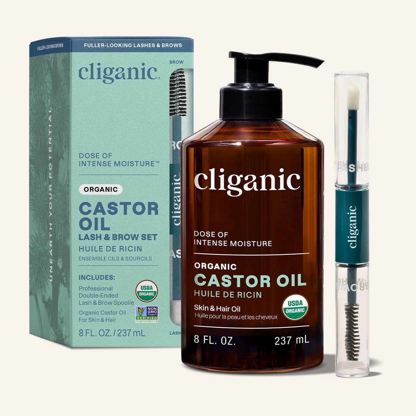 Cliganic - Organic Castor Oil 8oz
