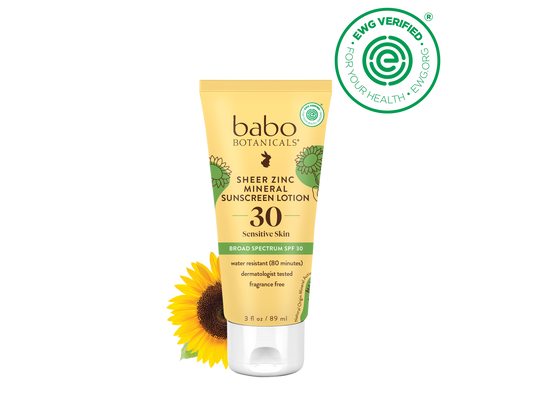 Babo Botanicals - Sheer Zinc Mineral Sunscreen Lotion SPF30