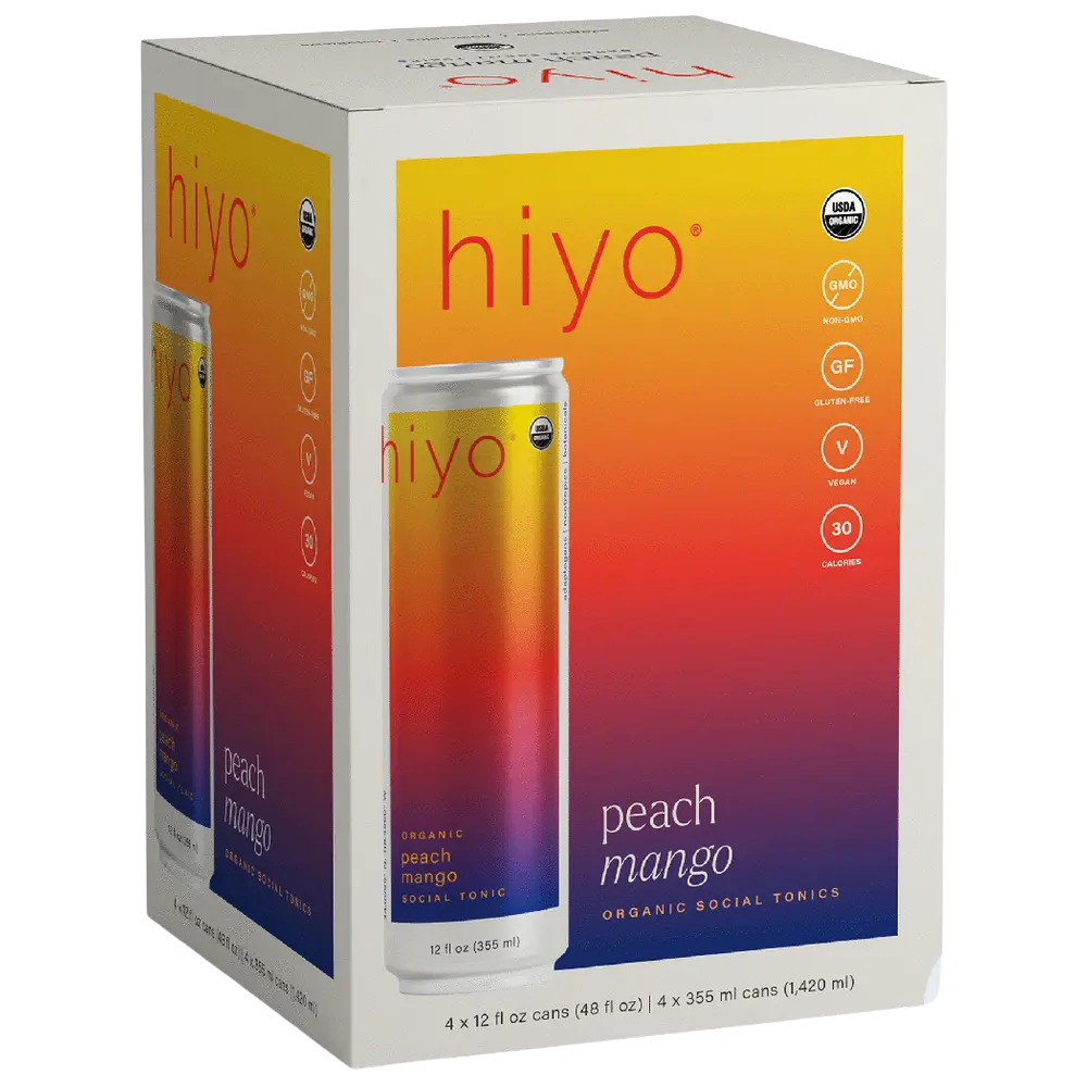 Hiyo Peach Mango | Organic Social Tonic