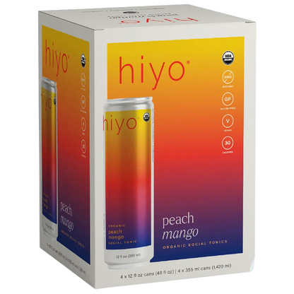Hiyo Peach Mango | Organic Social Tonic
