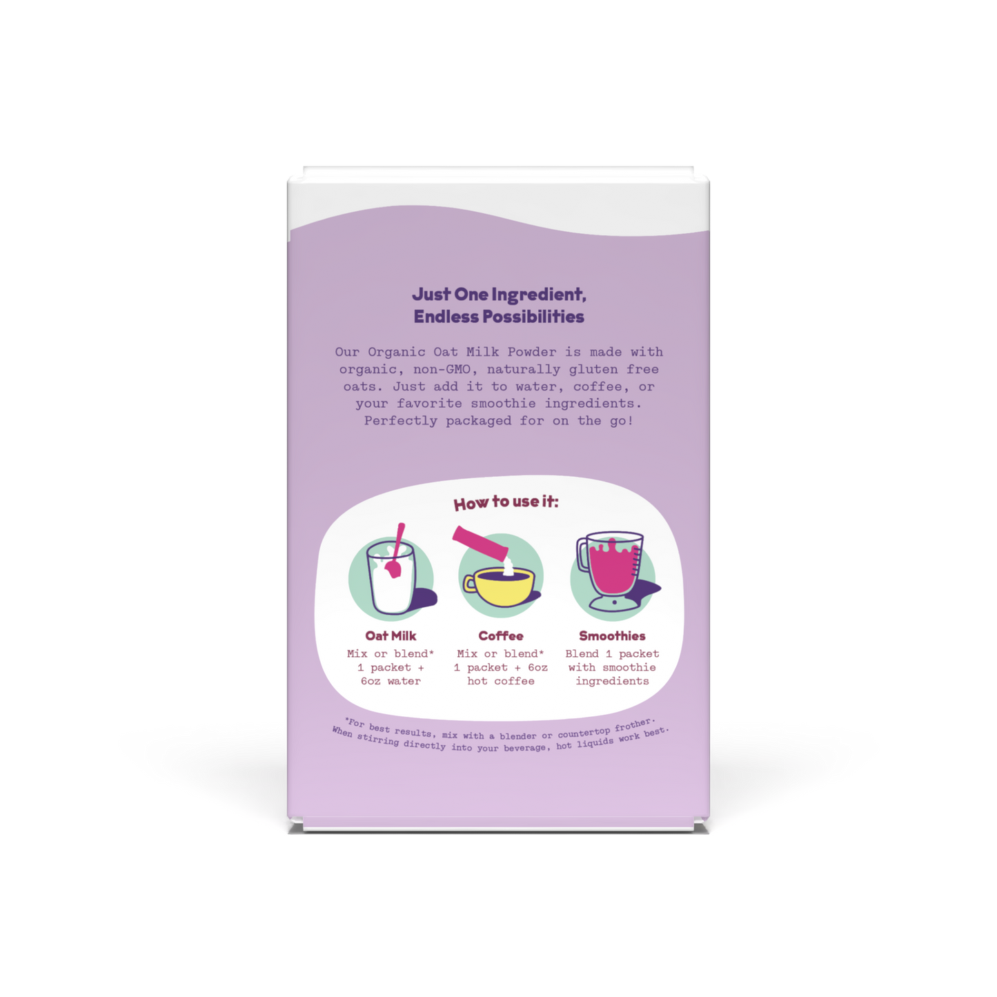JOI - Instant Organic Oat Milk - Stick Pack 8 ct - travel size