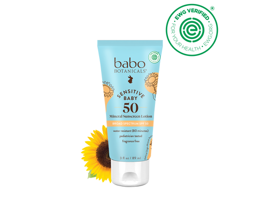 Babo Botanicals - Sensitive Baby Mineral Sunscreen Lotion SPF50
