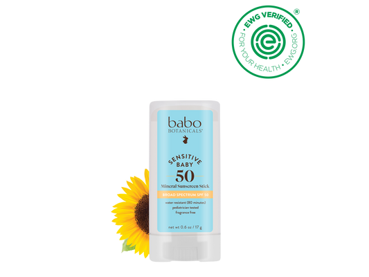 Babo Botanicals - Sensitive Baby Mineral Sunscreen Stick SPF50