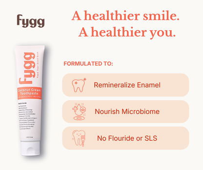 Fygg - Travel Size Toothpaste | Coconut Cream 0.7oz