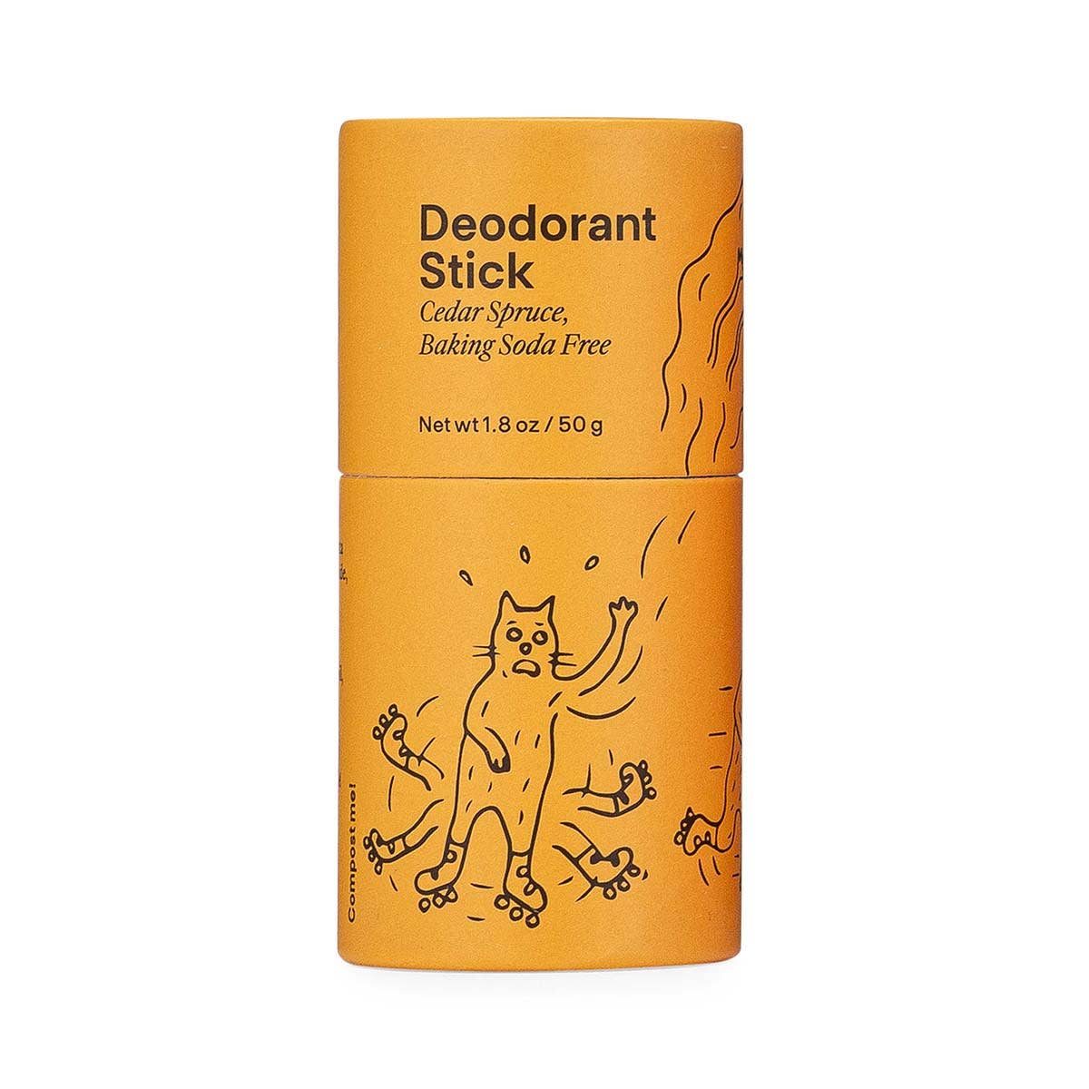 Meow Meow Tweet - Cedar Spruce Baking Soda Free Deodorant Stick