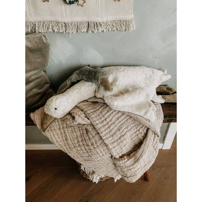Cuddly animal Goose large | white