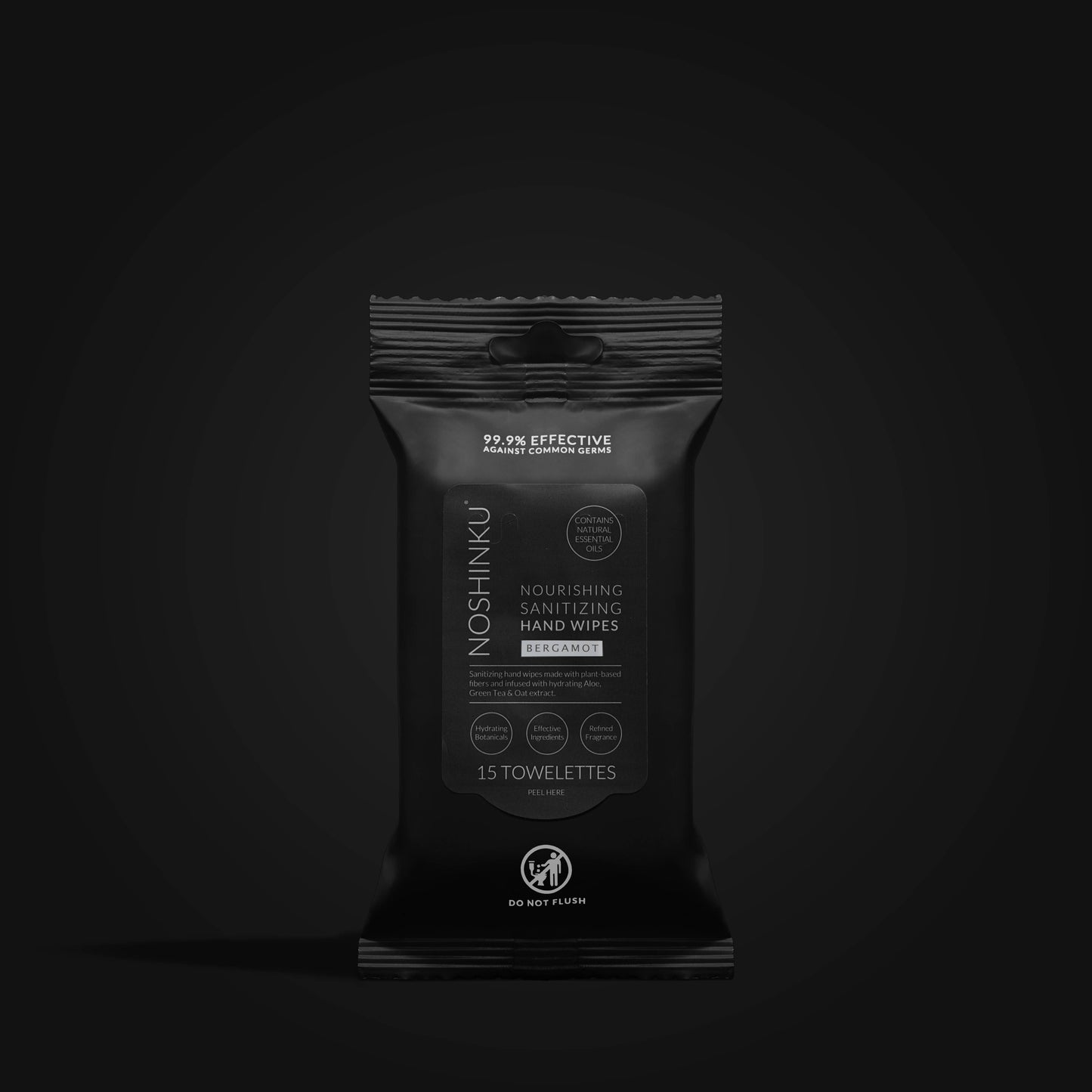 Noshinku - Bergamot Nourishing Hand Sanitizing Travel Wipes