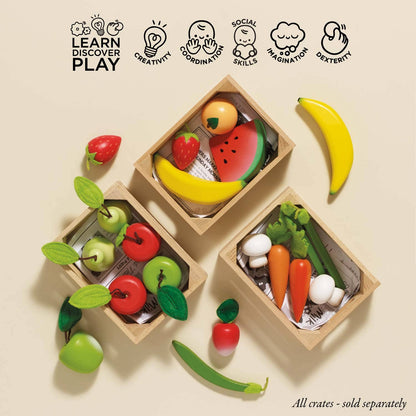 Le Toy Van, Inc. - Orchard Fruits Wooden Market Crate
